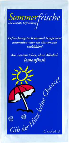 Erfrischungstuch Sommerfrische - lemonfresh aus Vlies