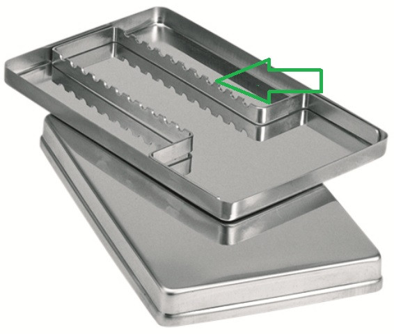 DC Tray Instrumentenhalter aus Edelstahl