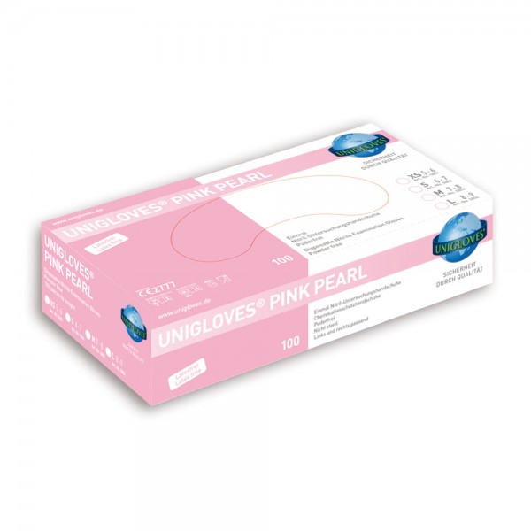 Unigloves Nitrilhandschuhe PINK PEARL | XS-L | 100 Stück/Box
