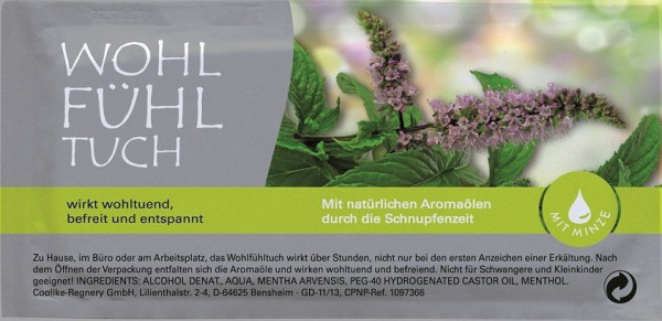 Wohlfühltuch - Aromatuch aus Vlies
