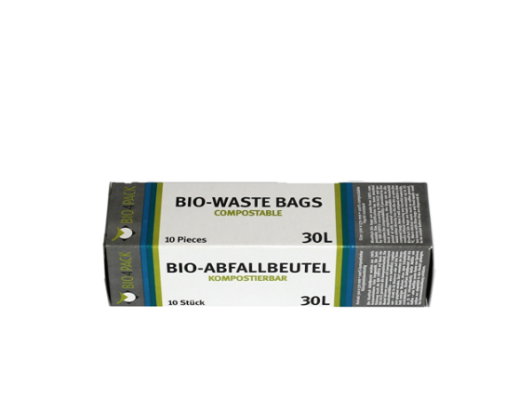 Bio Abfallbeutel 30 Liter 500 x 570 mm 15 µ 10 Stück/Faltschachtel