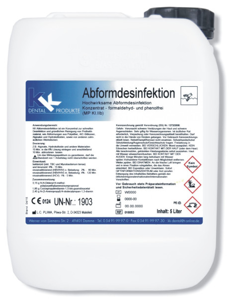 KK-Abformdesinfektion Konzentrat 5 Liter