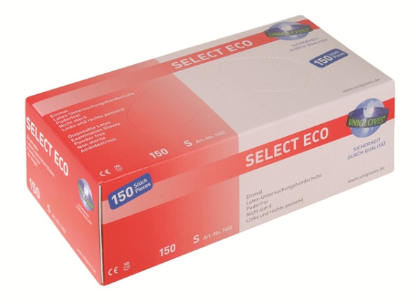 Unigloves Latexhandschuhe SELECT ECO | XS-L | 150 Stück/Box