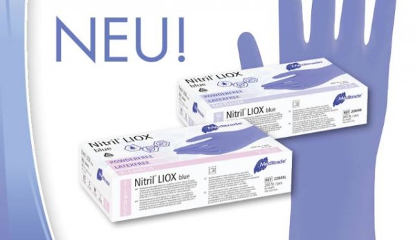 Meditrade Nitril® LIOX | Keimtötende Untersuchungshandschuhe | XS - XL | 200 Stück/Box