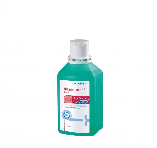 Schülke desderman® pure | Alkoholische Händedesinfektion | 500 ml Flasche