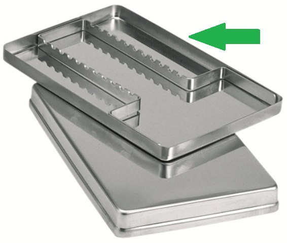 DC Tray Edelstahl | Unterteil | ungelocht