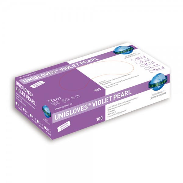 Unigloves Nitrilhandschuhe VIOLET PEARL | XS-XL | 100 Stück/Box