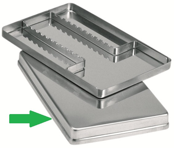 DC Tray Edelstahl | Deckel | ungelocht