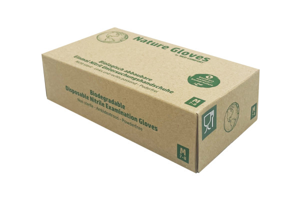 Nature Gloves | Nitril Untersuchungshandschuhe | Grün | XS-XL | 100 Stück/Box