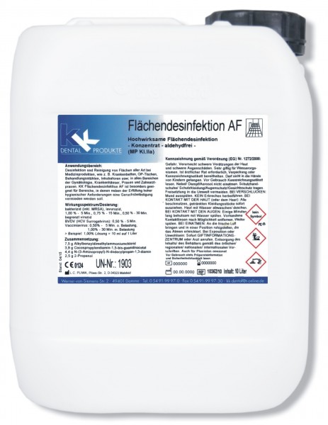 KK Flächendesinfektion AF New 10 Liter Kanister