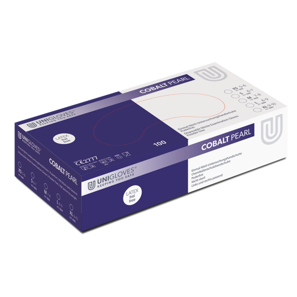 Unigloves Nitrilhandschuhe COBALT PEARL | XS-XL | 100 Stück/ Box