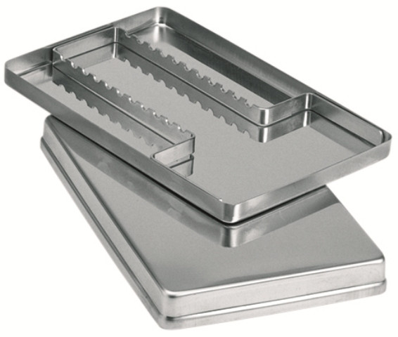 DC Tray Edelstahl | ungelocht | 3-teiliges Set