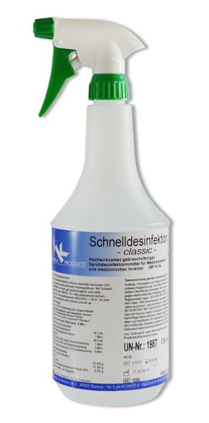 KK Schnelldesinfektion 1 Liter Sprühflasche
