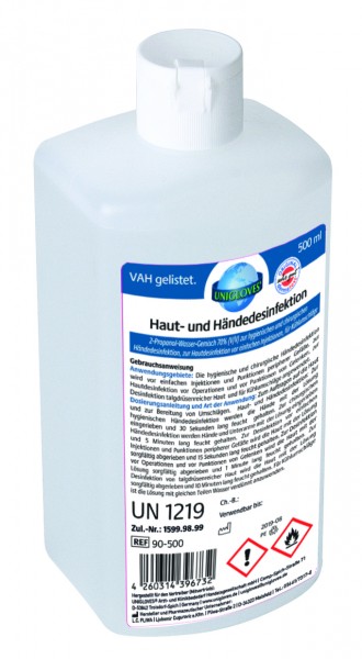 Unigloves | Haut- u. Händedesinfektion | 500 ml
