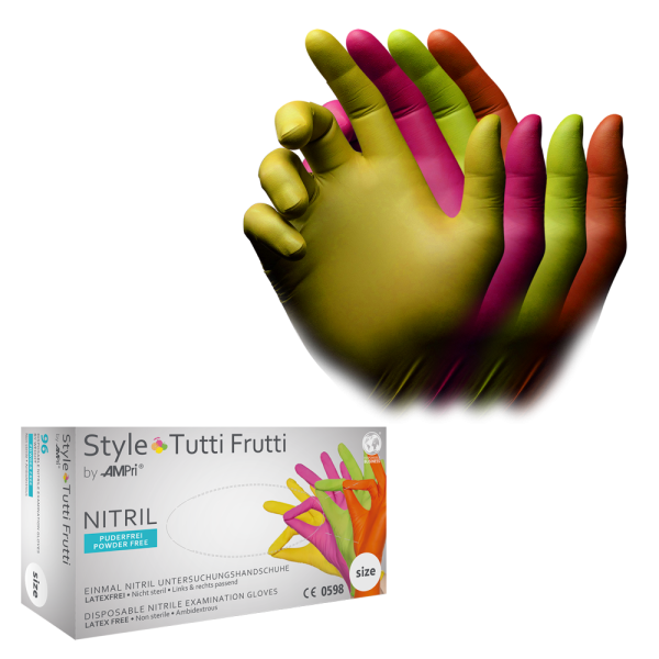 Ampri Nitrilhandschuhe STYLE tutti frutti | XS-XL | 96 Stück/Box