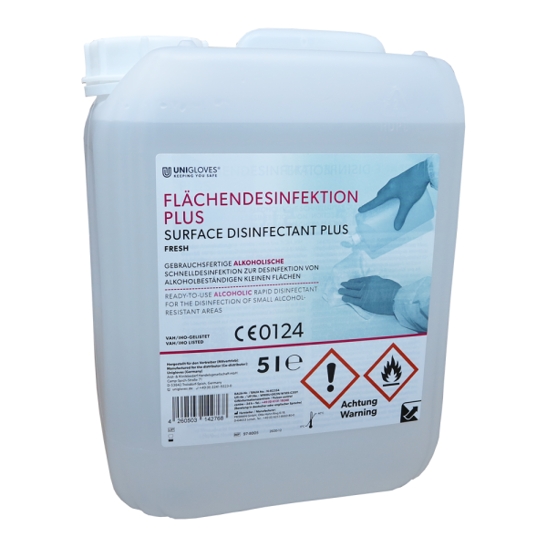 Unigloves Flächendesinfektion Plus | Fresh | 5 Liter Kanister