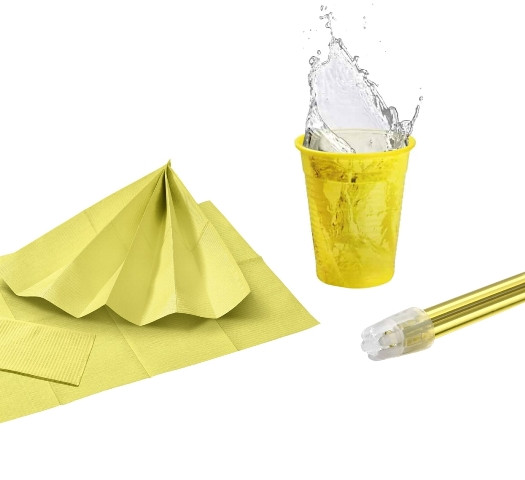 Rainbow-Set | Speichelsauger + Mundspülbecher + Patientenservietten